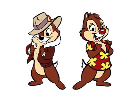 Chip And Dale Vector Chip And Dale Disney Drawings Classic Cartoon