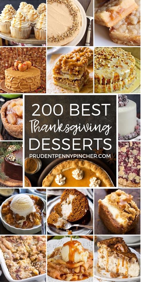 200 Best Thanksgiving Desserts Prudent Penny Pincher