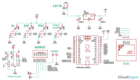 Select from a huge library of vector schematic diagram symbols that scale easily without quality degradation. AD9833 Based Function Generator Schematic Diagram