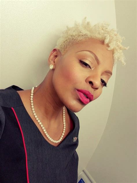 Platinum Blonde Twa Blonde Twa Natural Hair Styles Blonde Afro