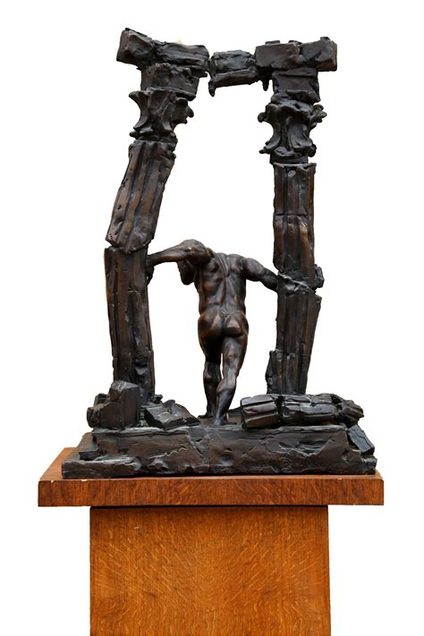 Arnold Goldstein Samson Bronze Sculpture By Arnold Goldstein For