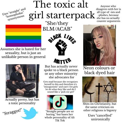 The Toxic Alt Girl Starterpack GAG
