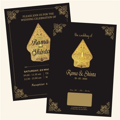 Classic Gold Black Wedding Card In 2021 Wedding Cards Wedding