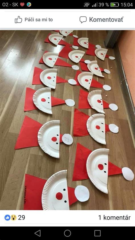 Weihnachtsmann - Weihnachtsdekorationen | Preschool christmas crafts