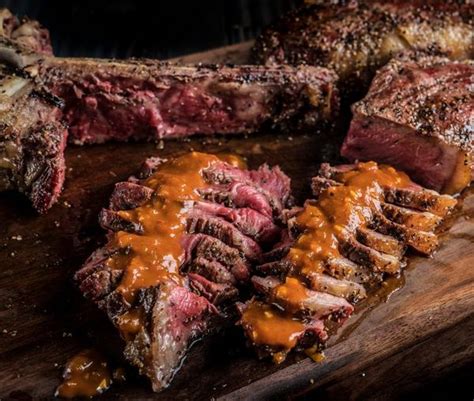 Grilled T Bone Steaks With Bloody Mary Steak Sauce Recipe Traeger Grills