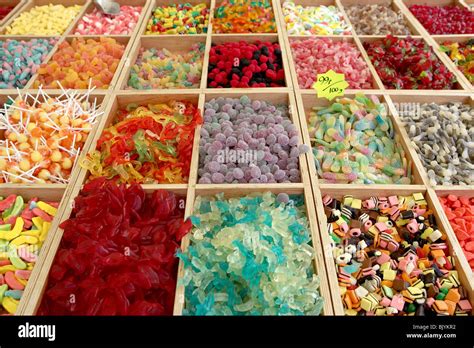 Sweet Stall With Traditional Candy Stock Photo Alamy