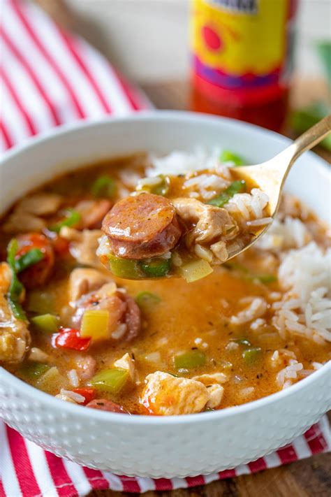 Although i make it all year round. Easy Chicken and Sausage Gumbo | Gumbo recipe easy ...