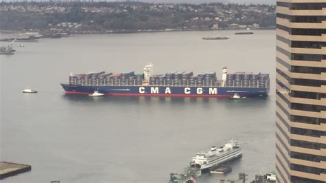 Ssa Marines Terminal In Seattle Welcomes First 18000 Teu Ship Ports