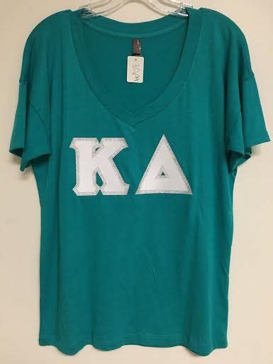 Sorority Stitched Letter Shirt Kappa Delta By Expertsva On Etsy