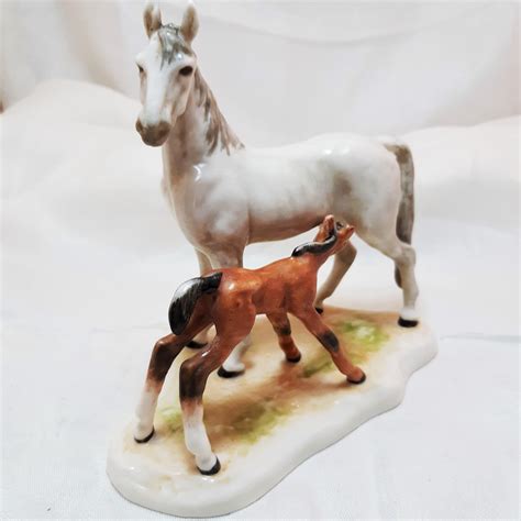 Vintage W Goebel Horse And Foal Figurine Porcelain Mare And Etsy Uk