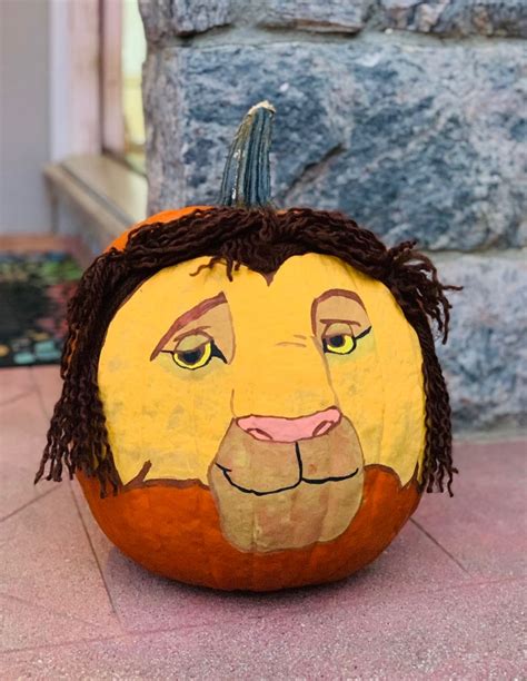 Lion King Simba Pumpkin Lion King Simba King Simba Lion King