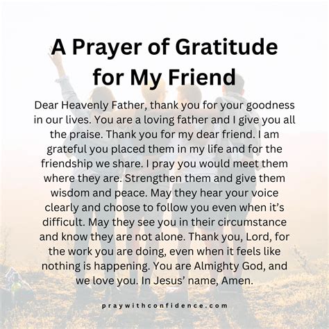 Prayer For My Friends Pray With Confidence