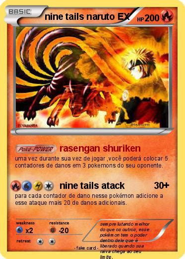 Pokémon Nine Tails Naruto Ex Rasengan Shuriken My