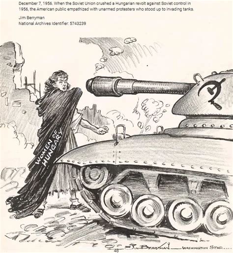 Us Political Cartoon Hungarian Revolt Against Soviets 1956 9gag