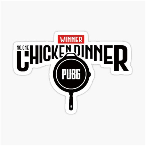 Winner Chicken Dinner Sticker For Sale By Gadgetworld Redbubble