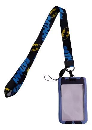 Porta Credencial Batman Lanyard Gafete Caballero Noche En Venta En