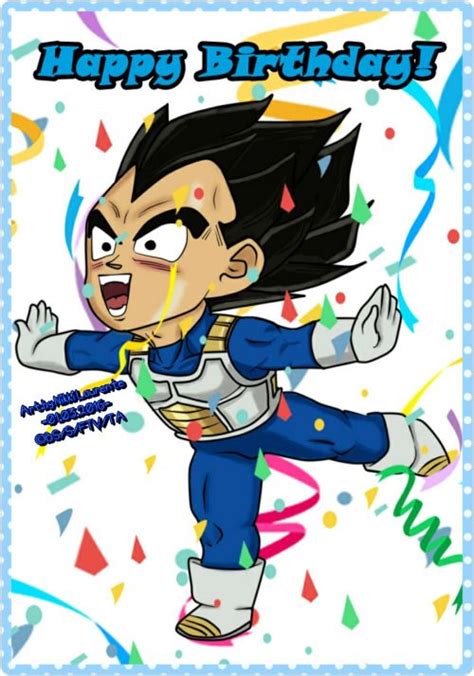 It brought colors into the childhood of thousands of kids and is doing the same today with its sequels. prince-vegeta-universe | Vegeta, Chibi, Happy birthday