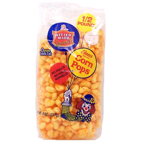 Better Made Cheese Flavored Corn Pops 8oz Puffed Cheese Snacks