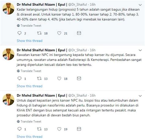 Hidung selalu tersumbat dan sering berdarah adalah satu daripada petanda bagi penyakit kanser nasofarinks atau kanser pangkal hidung. Kanser Pangkal Hidung, Doktor Ini Pesan Peminat Ikan ...