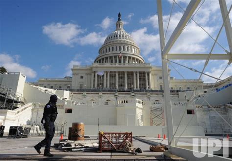 Photo Inaugural Platforms Are Constructed At The Capitol