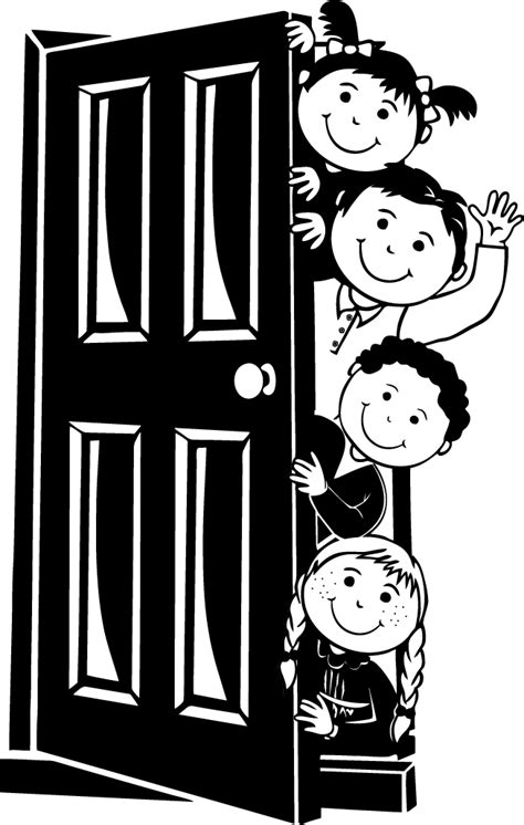 Door Clipart Black And White Door Black And White Tra