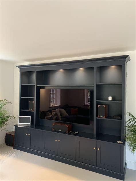 Custom Built Tvmedia Bookcase Living Room Tv Unit Designs Living