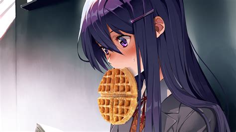 Please Enjoy This Image Of Yuri Eating A Waffle Rddlc