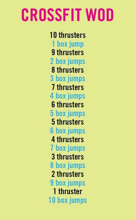 Reverse Pyramid Crossfit Workout Crossfit Pyramid Workout Crossfit