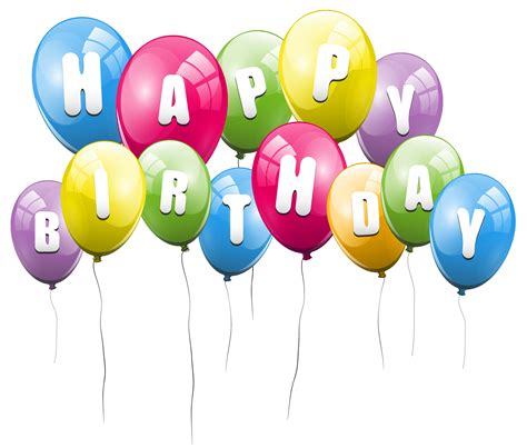 Happy Birthday Balloons Png File Download Free Png All