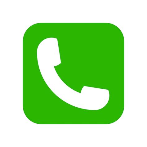 Premium Vector Green Phone Icon