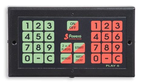 Favero Electronic Scoreboard For Billiards And Table Tennis Games
