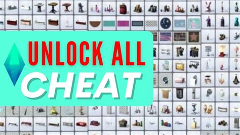 Unlock All Objects In Build Mode The Sims 4 Cheat How To หน้าข้อมูล
