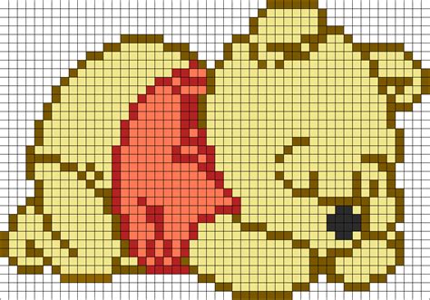 Winnie Pooh Perler Bead Patterns Bead Sprites Pixel Art Perler Images