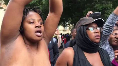 Female Students Undress In Wits Protest Youtube
