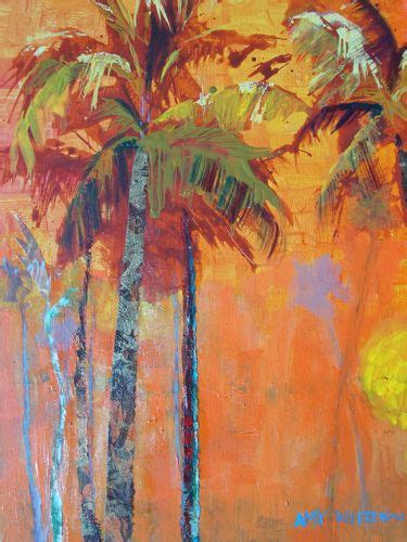 Amy Whitehouse Paintings Favorite Palms 16x20 Acrylic Painting Of