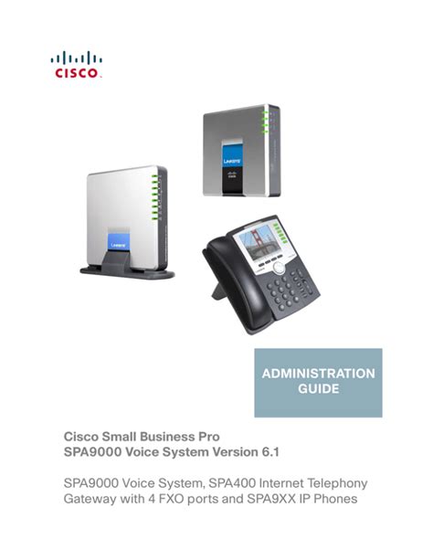 Cisco Small Business Pro Spa9000 Voice System Version 61
