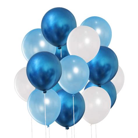 Buy 50 Pcs 12 Inches Blue And White Balloons Light Blue Balloons