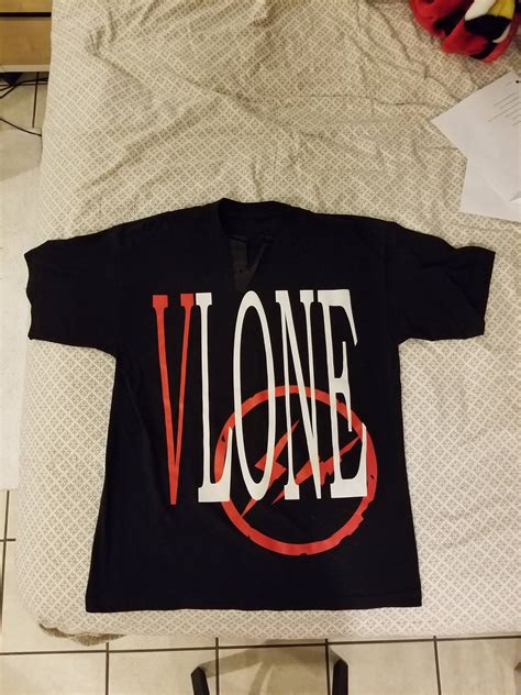 Vlone Vlone Fragment Design Black Tee Shirt Grailed