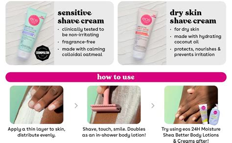 Amazon Com Eos Shea Better Shaving Cream Pomegranate Raspberry Women S Shave Cream Skin Care