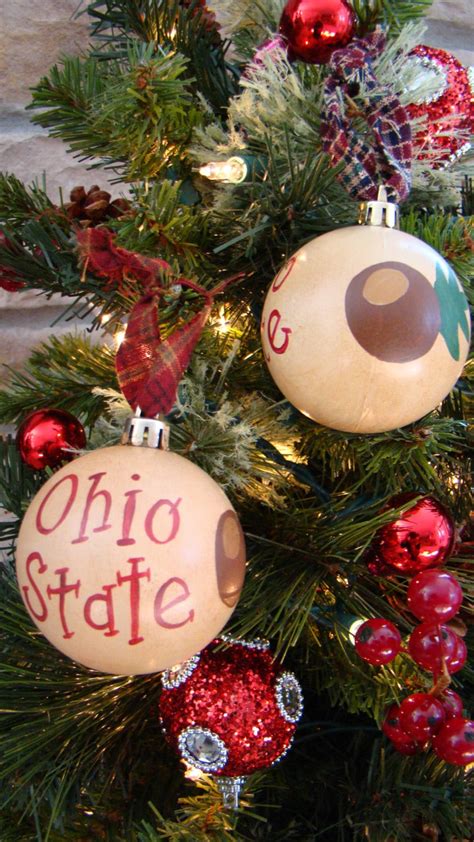 Primative Ohio State Christmas Ornament Ohio State Buckeyes