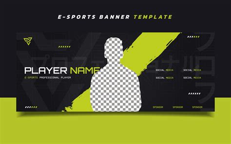 New Player Esports Gaming Banner Template With Logo For Social Media