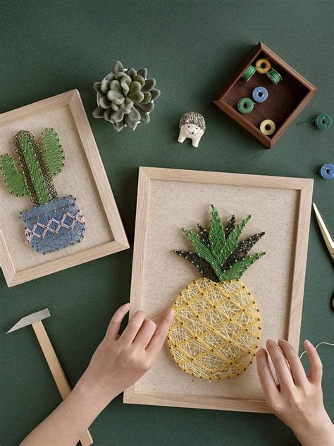 Rm Studio Diy Pineapple String Art Kit The Best Craft Kits For Adults