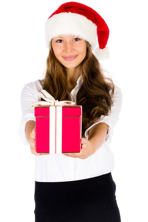 Giving A Christmas T Free Stock Photo Public Domain Pictures