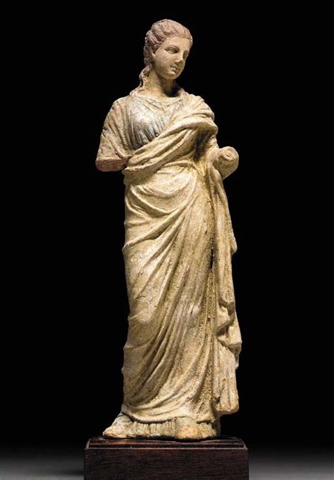 A Greek Terracotta Figure Of A Woman Hellenistic Period Circa 3rd