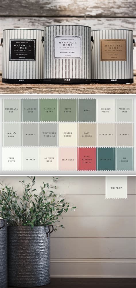 The Magnolia Home Paint Collection From Designer Joanna Gaines And Kilz Is Full Of So Many