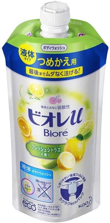 Biore U Body Wash Refill 340ml Fresh Citrus Scent Uk Beauty