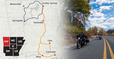 Map Of Motorcycle Routes In Arkansas