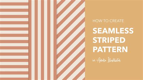 How To Create A Seamless Striped Pattern In Adobe Illustrator YouTube