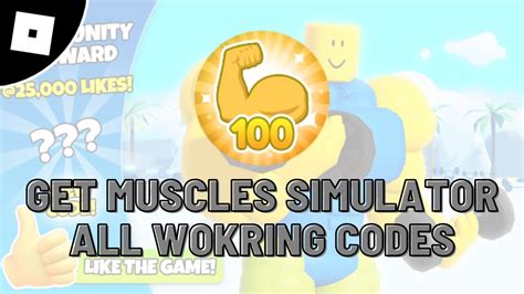 New Working Codes In Get Muscles Simulator Roblox Youtube