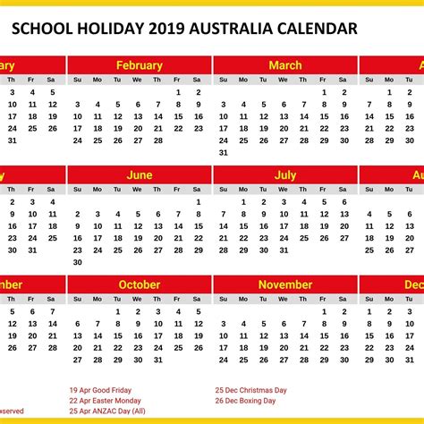 2020 Qld School Calendar Printable